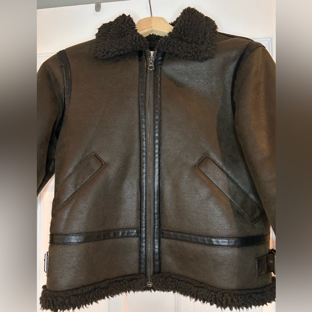 Zara Kids AviatorJacket Brown 9Y